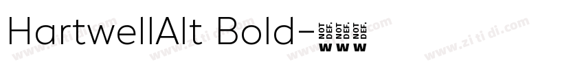 HartwellAlt Bold字体转换